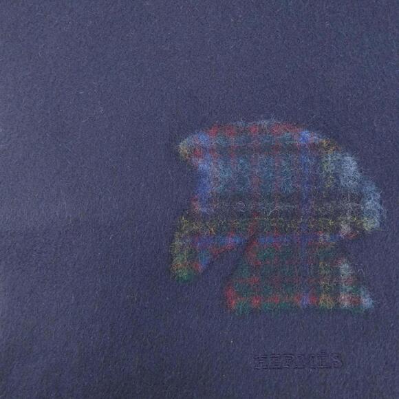 HERMES Blue Scarf - Picture 4 of 4